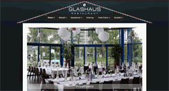 Desktop Screenshot of glashaus-restaurant.com